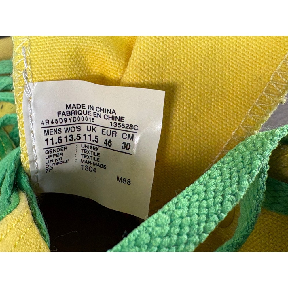 Converse Chuck Taylor All Star High Top Green Yellow‎ GB Packers Mens 11.5 - Picture 8 of 8